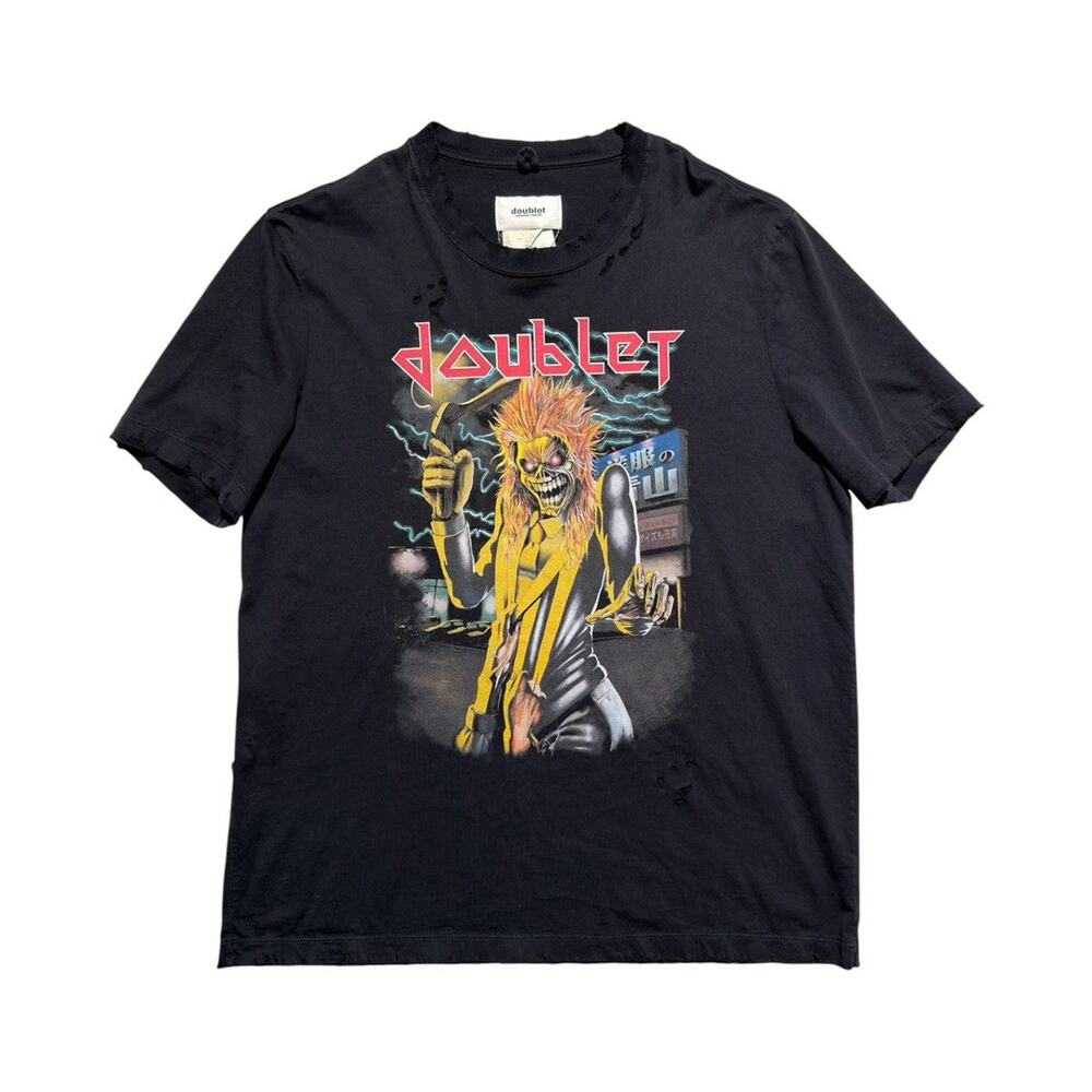 Distressed aoyama zombie Heavy metal tee
